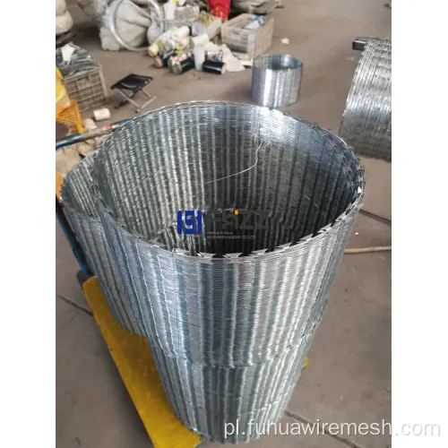 Galwanizowany ocynkowed BTO-22 Concertina Razor Drut kolczasty